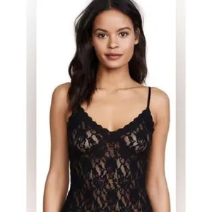 Hanky Panky Signature Lace V-Neck Cami Black Size Medium Stretch Vintage Y2K 90s thumbnail 5