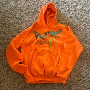 Lonely Ghost Orange Hoodie thumbnail 1
