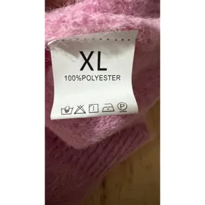 Pink Fuzzy Eyelash Knit Crew Neck Pullover Sweater Womens XL Solid Soft Coquette thumbnail 5