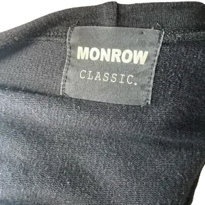Monrow Classic Black‎ Crewneck Pullover Sweatshirt Size Medium Black thumbnail 8