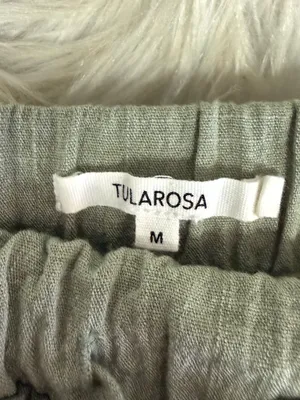 Tularosa Linen Blend Green Jogger Pants Size Medium Revolve thumbnail 4