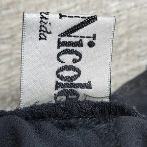 VTG Ronni Nicole Velvet Burnout Wide Leg Pants M Black Sheer Holiday Party thumbnail 7