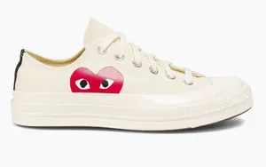 Comme des Garçons Play x Converse Chuck 70 low-top sneakers inivory 7 thumbnail 1