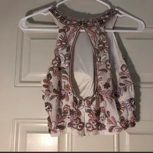 Sherri Hill White Bohemian Prom Dress thumbnail 5