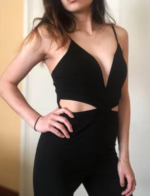 Trac Black Cut-out Jumpsuit thumbnail 1
