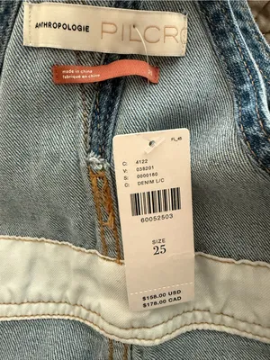 Anthropologie Pilcro Relaxed Denim Overalls 25 Distressed Raw Hem Light Wash thumbnail 5