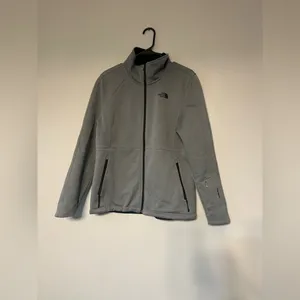 The North Face Women’s Apex Risor Gray Jacket Full Zipper thumbnail 2