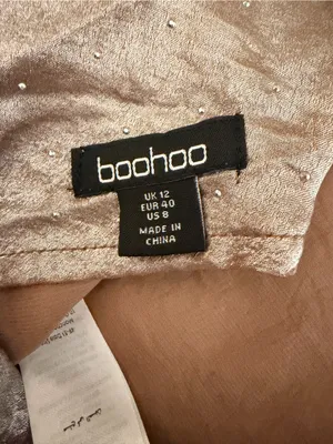 Boohoo Shimmery Cowl Neck Crop Top thumbnail 7