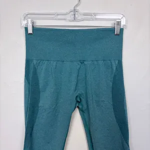 NVGTN Teal Contour Seamless Leggings Athleisure Gym High Waist Size Medium‎ thumbnail 4