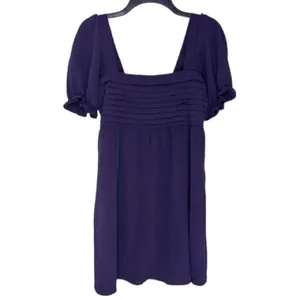 Crystal Doll Juniors' Square-Neck Puff-Sleeve Mini Dress Size Small thumbnail 2