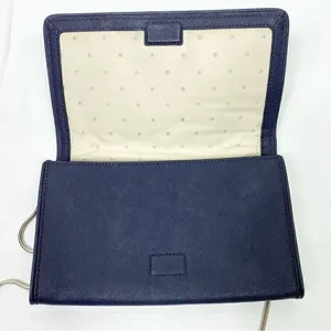 Kate Spade New York Eva Davies Mews Bow Offshore Navy Blue Clutch Purse thumbnail 3