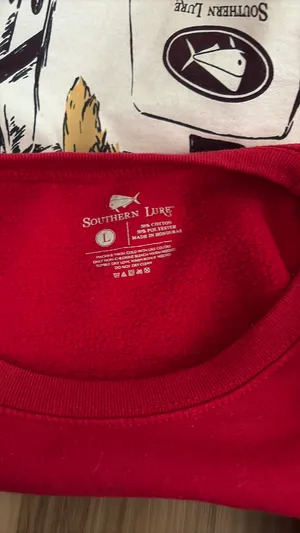 Southern Lure Sweatshirt Red Size L thumbnail 3
