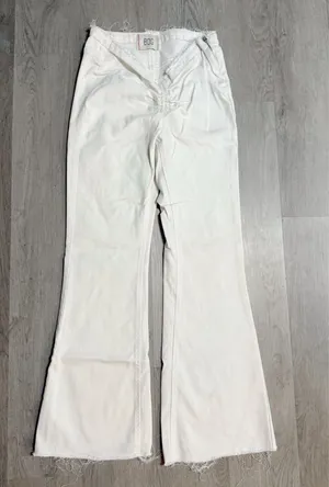 BDG ruched dipped v flare pants  thumbnail 1