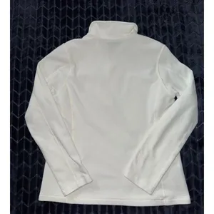 Patagonia Women's‎ Fleece Pullover White 1/4 Zip Lightweight Embroidered Sz M thumbnail 7