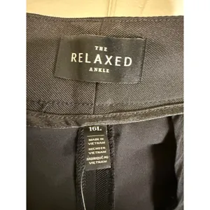 White House Black Market‎ WHBM The Relaxed Ankle Pants Pockets Black Size 16L thumbnail 5