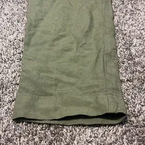 A New Day‎ High Waist Green Linen Blend Capri Pants thumbnail 4