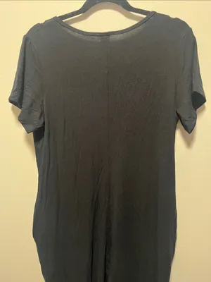 SMASH + TESS (NWT) The Sunday Black Short Sleeve Romper, V Neck, Size M thumbnail 6