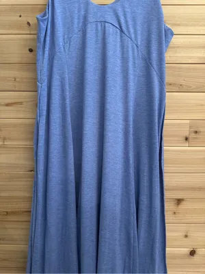 Halara XL U Neck Flowy Maxi Casual Tank Dress Stretchy Slit Beach Athleisure thumbnail 8