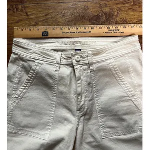 American Eagle High-Waisted Stovepipe Jeans Off White/Cream size 8 thumbnail 7