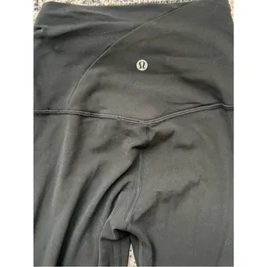 Lululemon Align High-Rise Ruched Waist Pant 25" Black Leggings Size 2 thumbnail 14