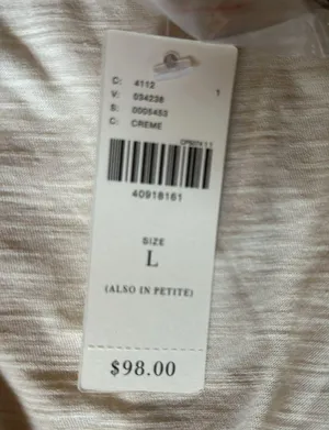 Anthropologie Ranna Gill large lined cotton tank top nwt $98 thumbnail 4