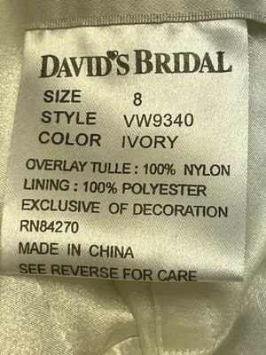 David’s Bridal Galina Ivory Wedding Dress- Size 8 thumbnail 8