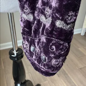 Chico’s Lula Crushed Velvet Embellished Jacket thumbnail 5