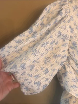 ASOS Floral Puff-Sleeve Maxi Dress thumbnail 3