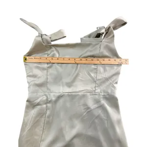 Satin Tea Green‎ Maxi Dress thumbnail 5