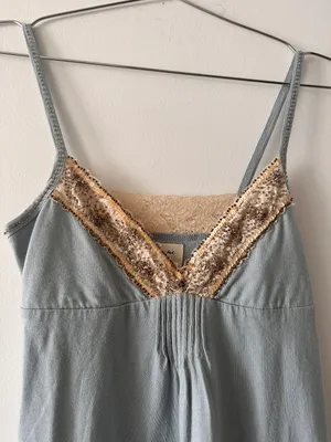 Abercrombie Y2K Rare Beaded Tank Top thumbnail 3
