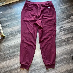 FIGS Burgundy Scrub Pants thumbnail 4