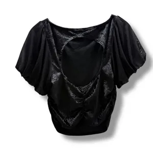 Free People Intimately Midnight Mood‎ Velvet Crop Top Size Medium thumbnail 4
