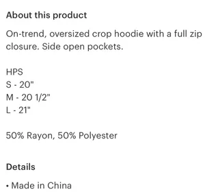 Kimberly Cream cropped Hooded Zip-Up thumbnail 8