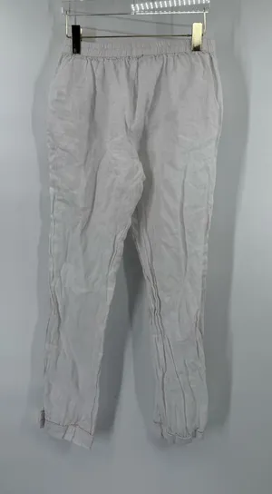 Quince white linen pajama pants size small thumbnail 1