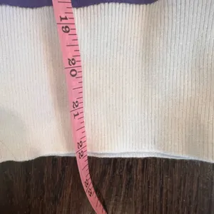 Striped Purple and White Women's Crew Neck Sweater thumbnail 5