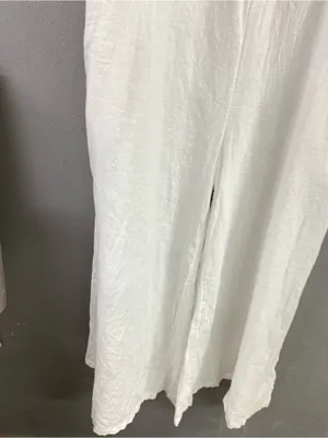 haute hippie white linen blend sheer bikini romper cover up thumbnail 4