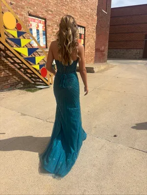 Prom Dress Blue Size 0 thumbnail 4