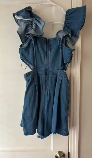 Denim Romper thumbnail 3