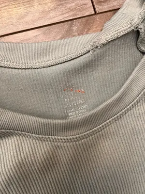 Offline by aerie ribbed athletic top cropped  thumbnail 3