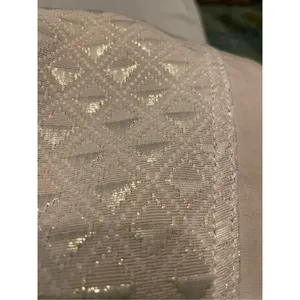 7 for all Mankind Jeans Women Beige Shiny Gold Jacquard Size 29 Metallic Party thumbnail 8