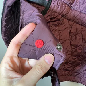 Hunter Original Women's Quilted Jacket Plum Purple Gold Zip Puffer Coat Medium thumbnail 11