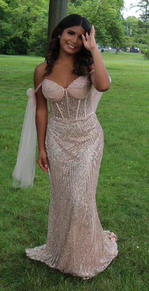 Pink Prom Dress Size 4 thumbnail 1