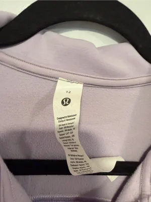 Lilac Lululemon Softstreme Quarter-Zip Pullover Sweatshirt thumbnail 2