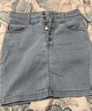 Button Up Demin Skirt thumbnail 1
