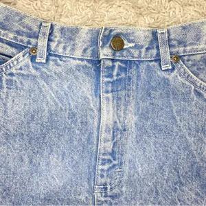 Vintage Lee Retro Light Stone Wash Knee-Length Denim Skirt thumbnail 5