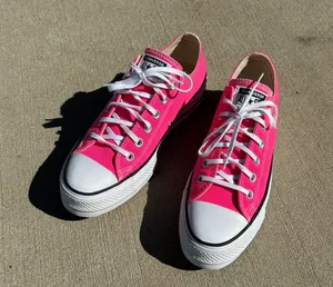 Converse low top platform pink thumbnail 3