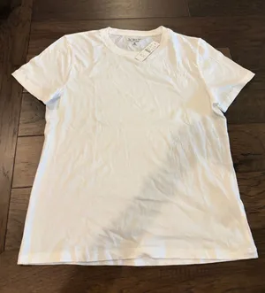 New With Tags JCrew Vintage Jersey White Tee Sz M thumbnail 1