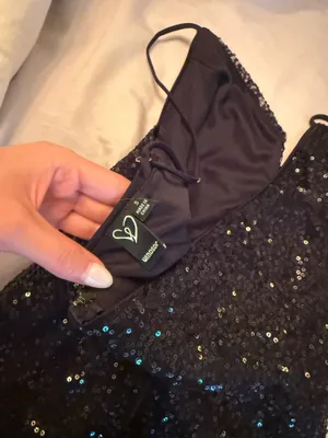 Black Homecoming Windsor Dress Sequin thumbnail 5