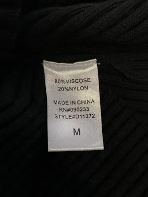 Windsor Dress Womens Medium Black Ribbed Knit Mock Neck Bodycon Sweater Mini thumbnail 10