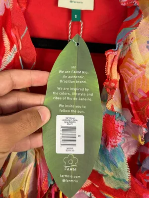 Farm Rio Hudson Floral Mini Dress Women’s S thumbnail 4